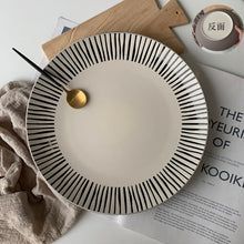 Load image into Gallery viewer, Dinner Plates Hand-painted wind flower 10 inch ceramic dish home decoration plate
