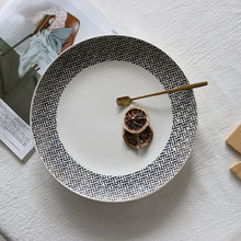 Load image into Gallery viewer, Dinner Plates Hand-painted wind flower 10 inch ceramic dish home decoration plate
