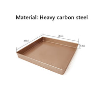 Load image into Gallery viewer, Roll Cake Baking Pan 11 inch Golden Square non-stick Biscuit Baking Mould Kitchen Accessories
