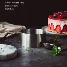 Load image into Gallery viewer, 304 Stainless steel with Musiquan 4 "6" 8 "square round Tiramisu cheesecake mold
