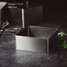 Load image into Gallery viewer, 304 Stainless steel with Musiquan 4 "6" 8 "square round Tiramisu cheesecake mold
