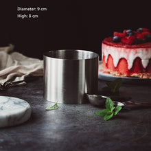 Load image into Gallery viewer, 304 Stainless steel with Musiquan 4 "6" 8 "square round Tiramisu cheesecake mold
