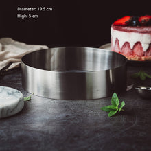 Load image into Gallery viewer, 304 Stainless steel with Musiquan 4 "6" 8 "square round Tiramisu cheesecake mold
