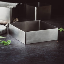 Load image into Gallery viewer, 304 Stainless steel with Musiquan 4 "6" 8 "square round Tiramisu cheesecake mold
