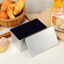 Load image into Gallery viewer, Single Pack 18.6x10.1x11cm Non-stick Aluminum Alloy Toast Box Bread Baking Mold Cake Decorating Tool
