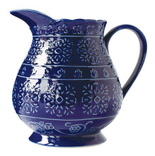 Load image into Gallery viewer, Dishes and plates Creative Design Blue embossed flower dinner plate and coffee pot
