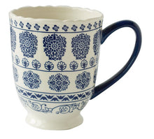 Load image into Gallery viewer, Dishes and plates Creative Design Blue embossed flower dinner plate and coffee pot
