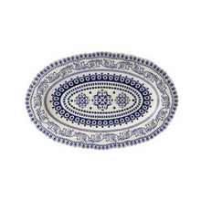 Load image into Gallery viewer, Dishes and plates Creative Design Blue embossed flower dinner plate and coffee pot

