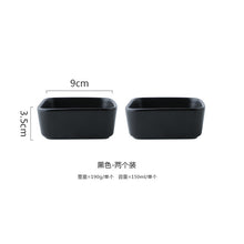Load image into Gallery viewer, Sauce dish Solid color square ceramic saucer ice cream small bowl
