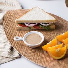 Load image into Gallery viewer, Plates  Wooden fruit snack plate Leaf shaped wooden plate for cheese
