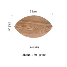 Load image into Gallery viewer, Plates  Wooden fruit snack plate Leaf shaped wooden plate for cheese

