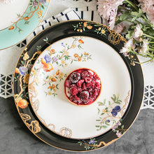 Load image into Gallery viewer, Dinner plates Retro light luxury flower and bird stone home tableware
