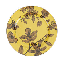 Load image into Gallery viewer, Dinner plates Hand painted botanical drawing gold afternoon tea dessert plate and tea cup
