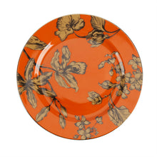 Load image into Gallery viewer, Dinner plates Hand painted botanical drawing gold afternoon tea dessert plate and tea cup
