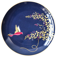 Load image into Gallery viewer, Bone Porcelain Dinner Plate 8 "Color Flower and Bird Pattern Ceramic Round Dinner Plate plate set
