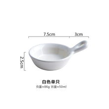 Load image into Gallery viewer, Sauce dishes Solid color ceramic sauce dish condimentos bowl
