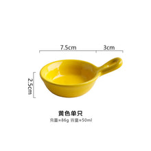 Load image into Gallery viewer, Sauce dishes Solid color ceramic sauce dish condimentos bowl
