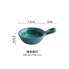 Load image into Gallery viewer, Sauce dishes Solid color ceramic sauce dish condimentos bowl
