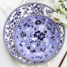 Load image into Gallery viewer, Dinner Plates  China Bule and white bone ceramic dinner plates dish  dinner plate sets
