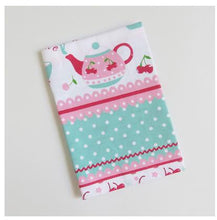 Load image into Gallery viewer, 4pcs/set kitchen napkins 38*58cm high quality cherry macarons printed cotton napkin tea towel on the table home dishtowel
