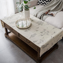 Load image into Gallery viewer, Modern minimalist geometric cotton and linen printed rectangular tablecloth
