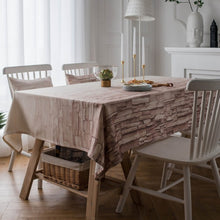 Load image into Gallery viewer, Nordic style purple red brick rectangular tablecloth
